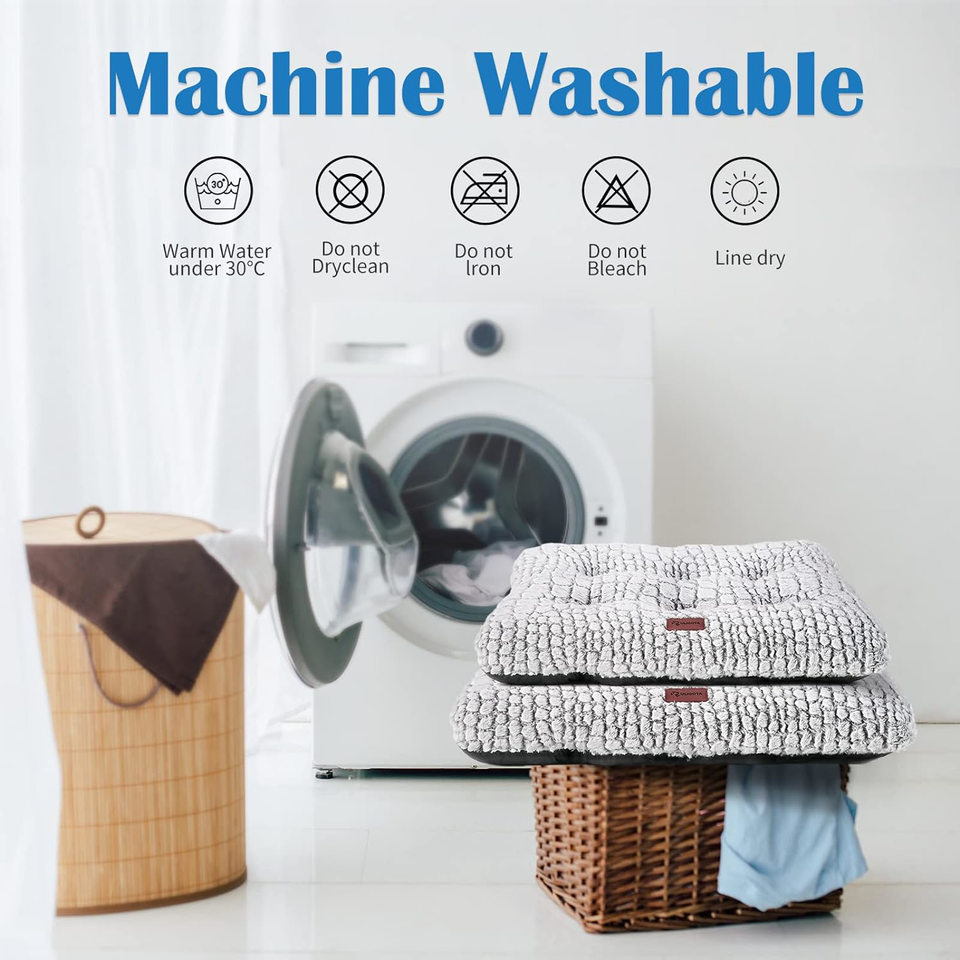 Soft Fluffy Dog Bed Crate Pad for Small Dogs AntiSlip Pet Cushion