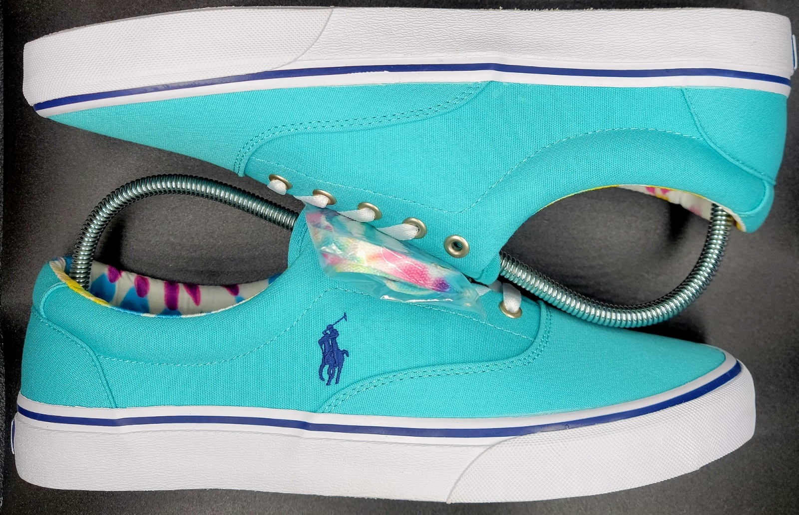 Polo Ralph Lauren Keaton Pony sneakers tie dye taglia 12 uomo nuove con scatola