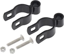 1 3/8" x 5/8" Black Female Gate Frame Hinges for Chain Link Fence Post (Pack ...