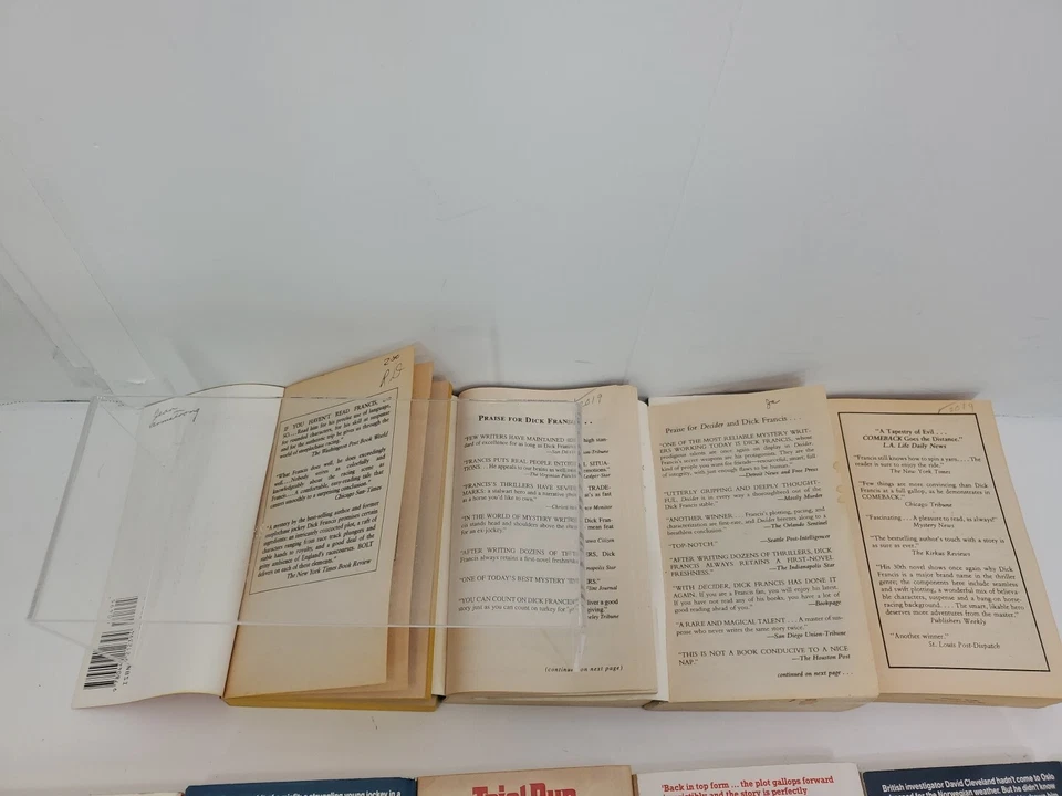 Bundle Lot Set of 22 - Dick Francis Mystery Crime Thriller - Novels Horse Race - Image 3 of 4