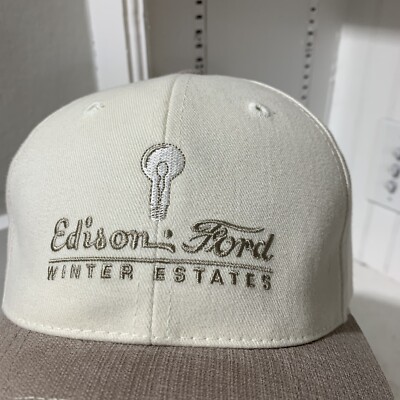 Vintage Edison Ford Winter Estates Strapback Hat Ft Myers FL  Lassis Logo