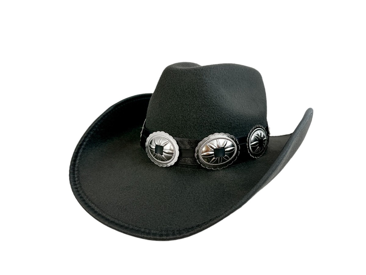 Western Buffalo Concho Leather Hat Dusty Trail Men main image 3