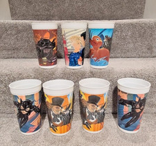McDonald's, 1992 Batman Returns Plastic Cups 32oz Set of 7