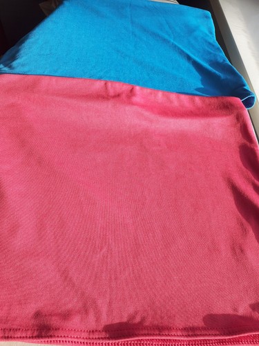 Etam. Bandeau tops. Two coloured crop tops Pink and blue.Size 14