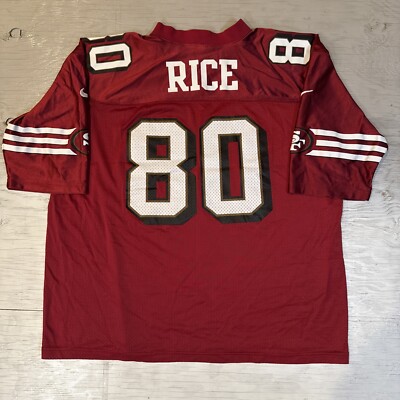 STARTER サンフランシスコ・49ers ゲームシャツ RICE　80 RARE! Vintage 90s NFL Nike San Francisco 49ers Jerry Rice #80