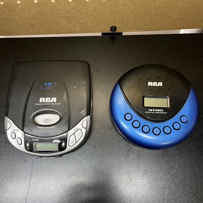 RCA RP3013 CD Player with FM Tuner Blue/Black & RCA Disc Player -2215TKB - PARTS