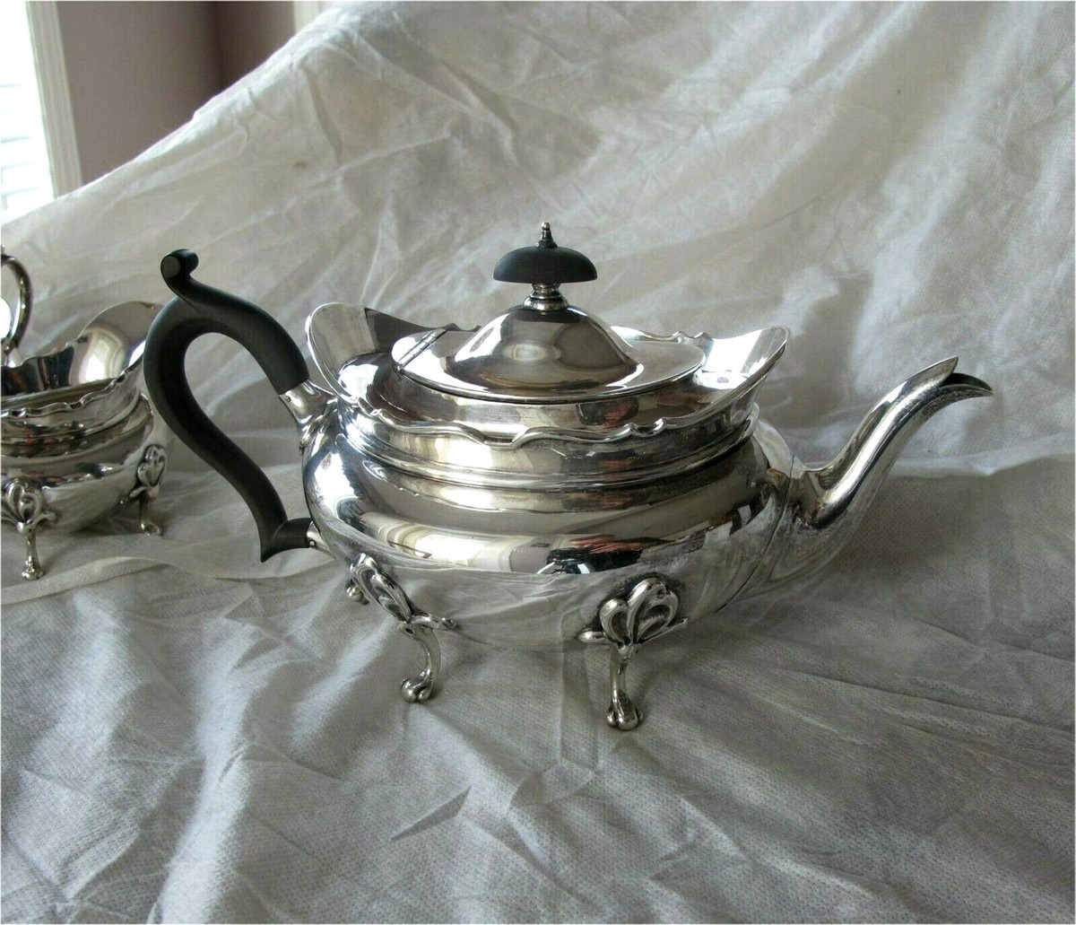 BIRKS STERLING SILVER 3 PC TEA COFFEE SET 1184 grams | eBay