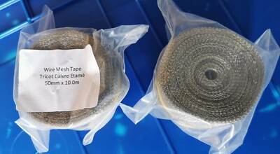 Strickdraht Netzband 50 mm x 10 Meter elektrische leitfähige Abschirmung für Kabel