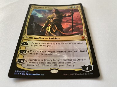 MTG Magic The Gathering Foil Sarkhan Unbroken Dragons of Tarkir Rare NM English | eBay MTG Magic The Gathering Foil Sarkhan Unbroken Dragons of Tarkir Rare NM English | eBay