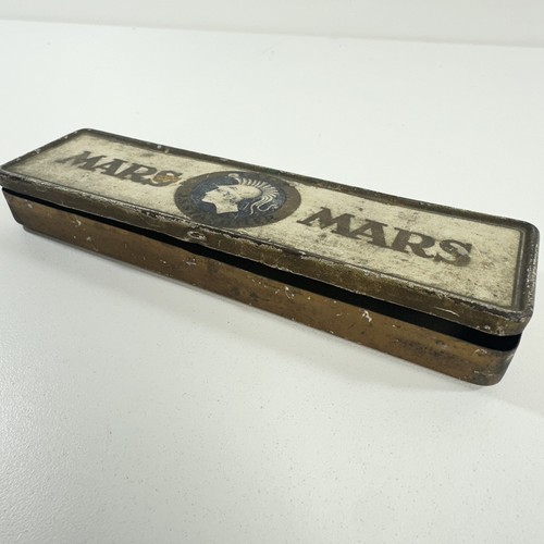 1940s Vintage J.S. Staedtler Mars Adv. Litho Tin Pencil/Pen box Germany - Picture 12 of 13