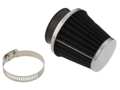 Luftfilter Powerfilter Ø 48mm mit Schelle für Motorrad wie Honda Kawasaki Yamaha