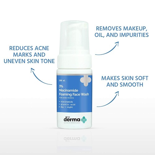 The Derma Co 3% Niacinamide Foaming Face Wash Reduces Acne Mark & Even Skin Tone - Picture 5 of 5