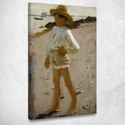 Junger Junge am Strand John Singer Sargent, jss386 Bild auf dich gedruckt