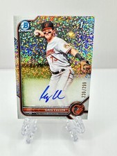 2022 Bowman Chrome Greg Cullen Speckle Refractor Auto /299 Orioles