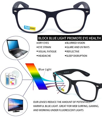 NEW Kids Blue light block anti eye strain Glasses protection digital