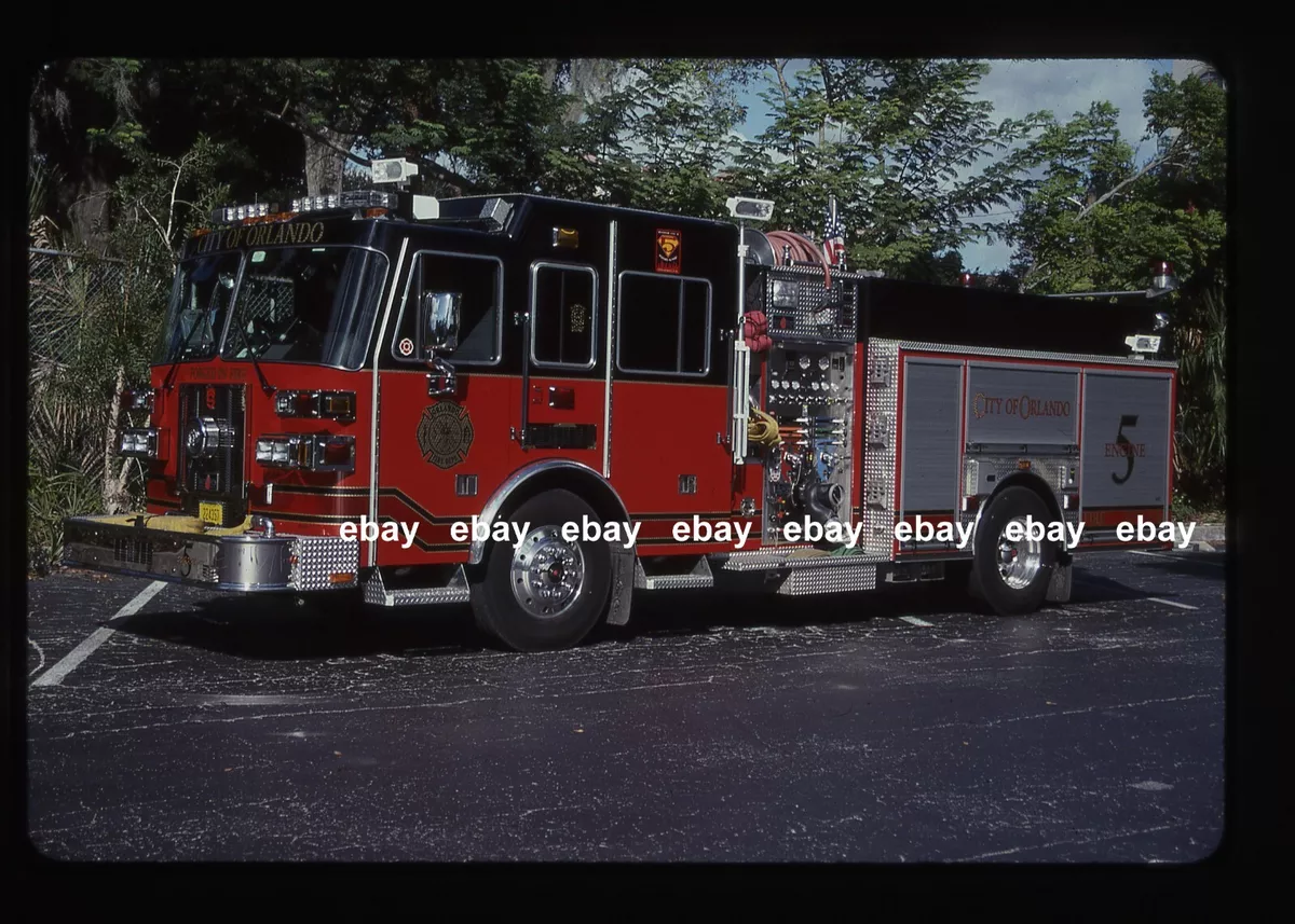 Orlando FL E5 Sutphen pumper Fire Apparatus Slide