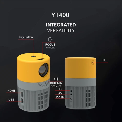 4K Mini Projector 12000 Lumen LED 1080P WiFi Bluetooth UHD Portable Home Theater - Picture 5 of 12