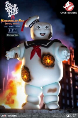 Star Ace Ghostbusters Stay Puft Marshmallow Man Burning Deluxe