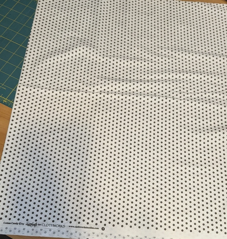 Small Brown Dots on White Cotton Fabric. Cotton Candy Collection by Clothworks - Image 2 of 2