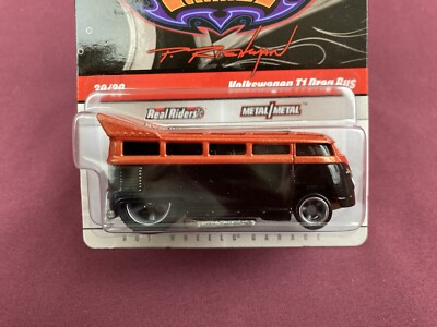 Hot Wheels Phil's Garage Volkswagen T1 Drag Bus - Orange/Black #30