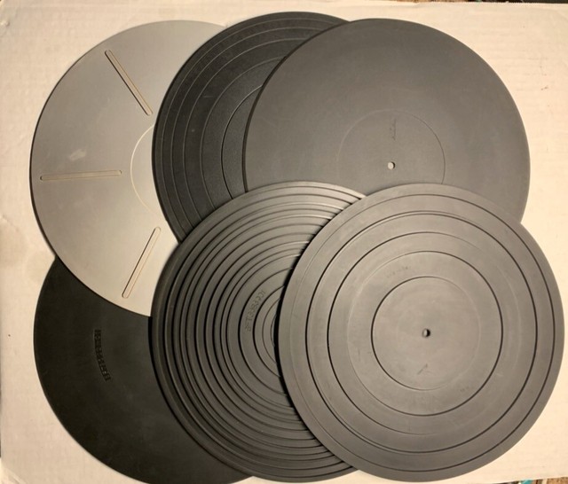 Lot Grand name of 12 Mats for vintage turntables Very Clean & Good