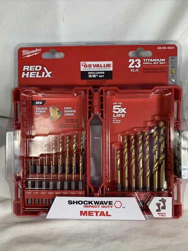 RED HELIX Titanium Drill Bit 