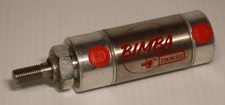 New Bimba Stainless Air Cylinder, D727-A-1, Double Acting, 1.5" Bore x 1" Stroke