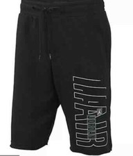 Nike Air Jordan JumpMan Air Fleece Black Gym Shorts Mens CZ1674 010 X-SMALL 60