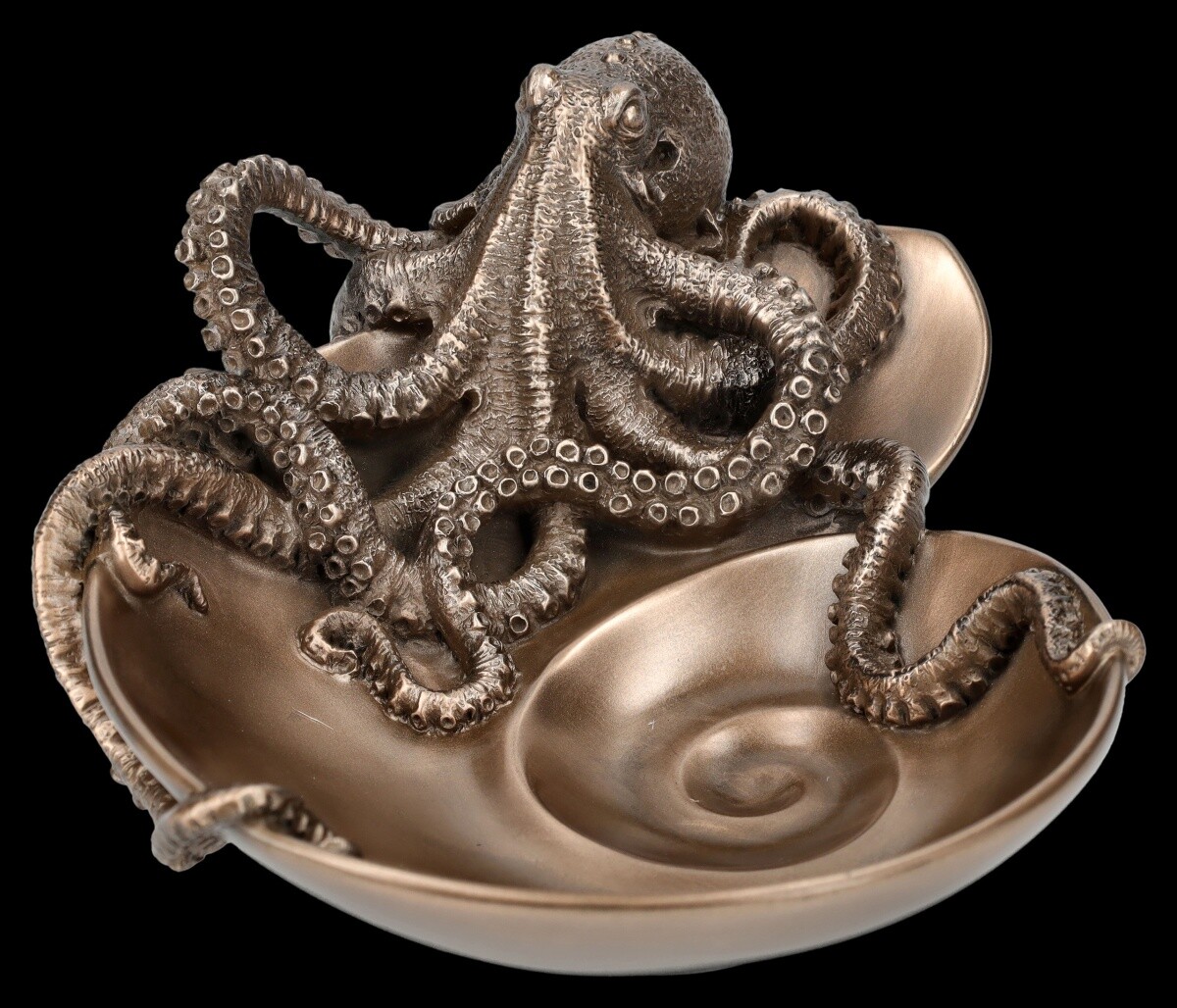 Shell with Octopus - Maritime Veronese Decoration Storage Jewelry Dish