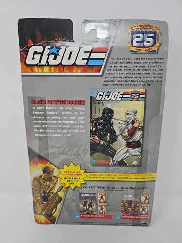 GI Joe 25th Anniversary Snake Eyes & Storm Shadow Comic 2 Pack Silence Between - Picture 2 of 2