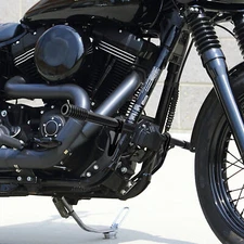 1.25" Highway Peg Engine Guard Crash Bar For Harley Dyna FXDC FXDF FXDL 06-17