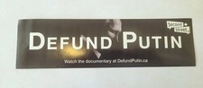 Defund Putin Bumper Sticker - Conservative Canada Politics Second Street Russia