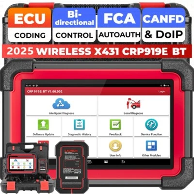 LAUNCH X431 CRP919E BT PRO Elite Bi-directional Car Diagnostic Tools ECU Coding