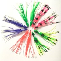 F7 Fishing Lure Octopus Squid Skirt Soft Bait 20 Pcs/lot 5 Inches on sale F7 Fishing Lure Octopus Squid Skirt Soft Bait 20 Pcs/lot 5 Inches on sale