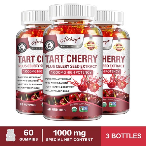 Tart Cherry - Celery Seed - Relieves Joint & Muscle Fatigue, Sleep Support - Picture 12 of 13