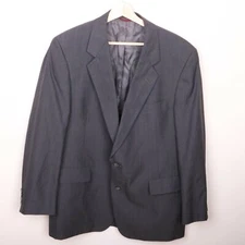 Hart Schaffner & Marx Mens Sport Coat Dark Gray Jacket 2 Button 42R