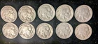 Lot Of 10 TEN 1936 P Buffalo Nickels Philadelphia Full Date Very nice circulated