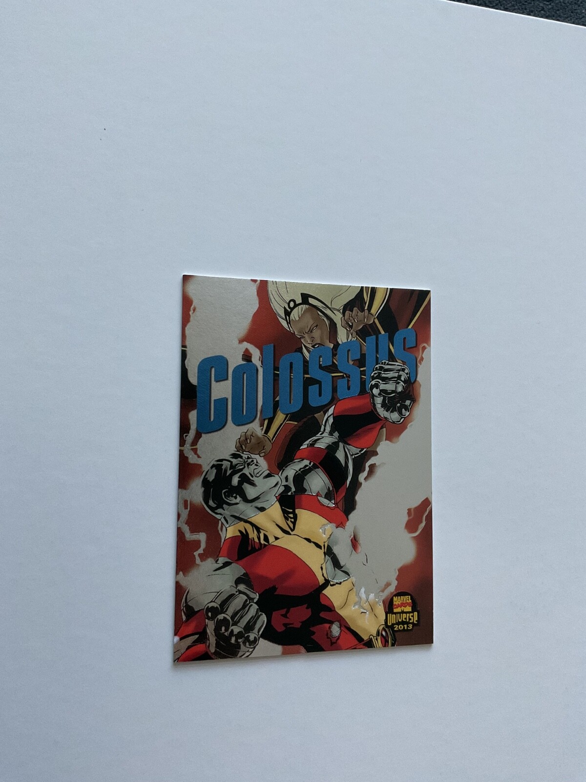 2013 Marvel Fleer Retro Powerblast Power Blast Colossus Card 5 of 21