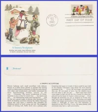 USA4 #2028 U/A FLEETWOOD FDC   Building a Snowman