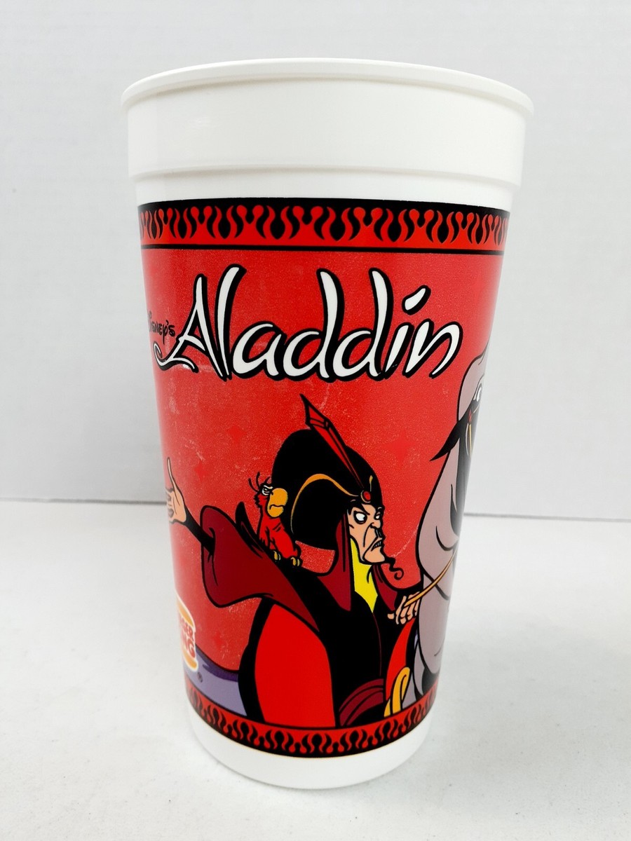 Vintage 1992 DISNEYs ALADDIN Animated Movie Burger King Plastic