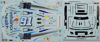 POWERSLIDE DECAL #91 ENHANCE HEALTH CHICAGO WINNER 2023 CAMARO SVG 1/24