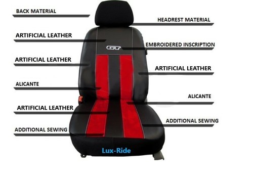 VW CRAFTER 2017 - 2025 ARTIFICIAL LEATHER & ALICANTE TAILORED FRONT SEAT COVERS - Picture 5 of 17