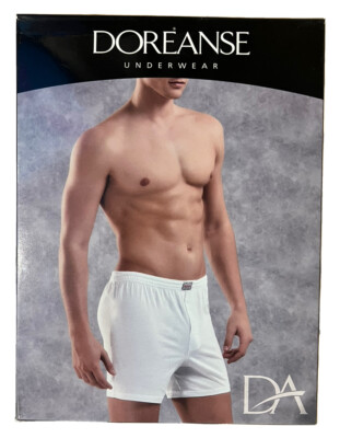Mens Boxer Briefs Doreanse BLACK Mens Underwear NEW 2023 Size XL