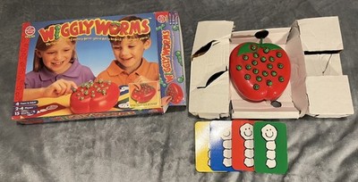 Vintage 1995 Wiggly Worms Spiel Top 99% Komplett & Funktioniert Peter Pan