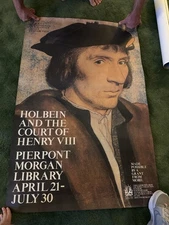 Vintage 1983 Exhibition Poster – “Holbein and the Court of Henry VIII”