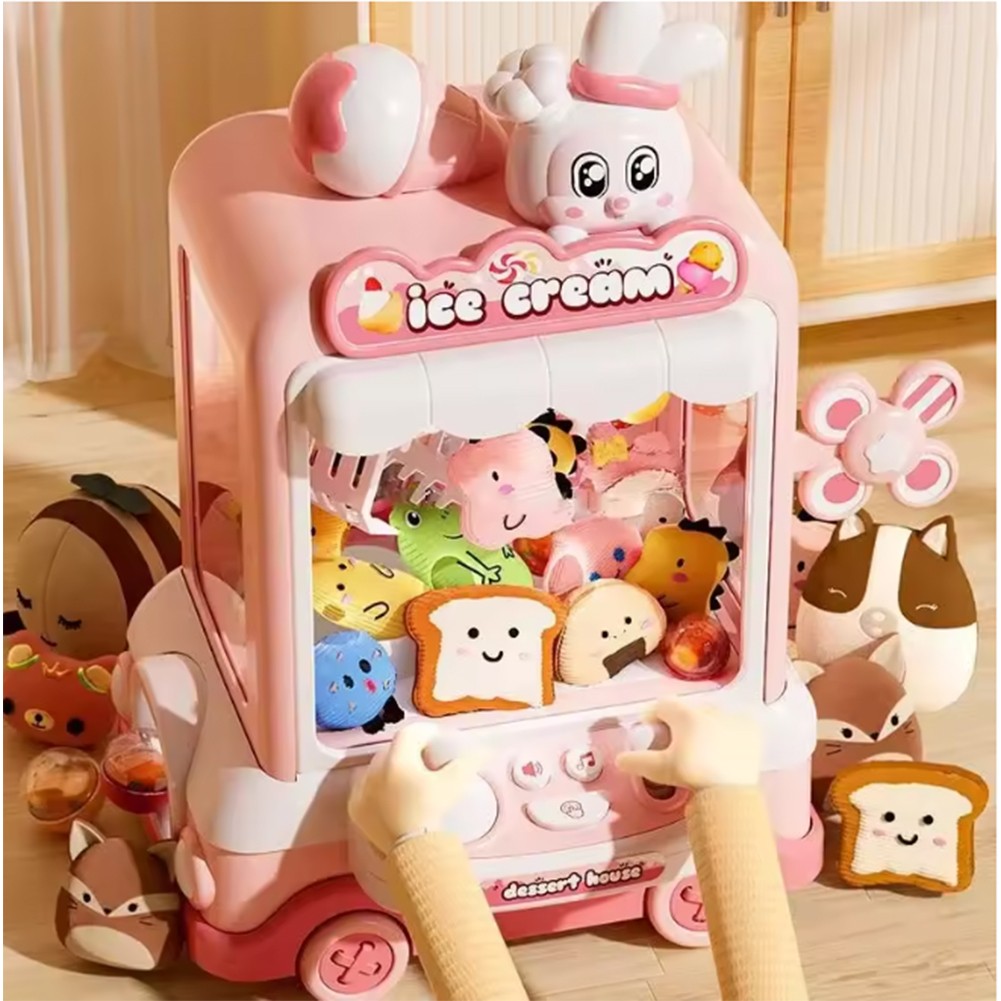 Distributore Giocattoli Rosa Grabber Gancio per Bambini Giocattolo con Peluche foto 2