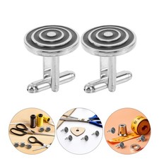 3 Pairs Cuff Links Mens Set Tuxedo Shirt Studs for Decorative Buttons Shirts