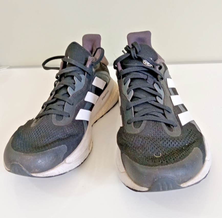 SAOLA Adidas Solar Glide ST scarpe da ginnastica nere taglia UK 8