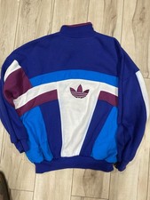 Vintage 80s/ 90s Adidas Sweatshirt Multi Color Mens Medium Embroidered