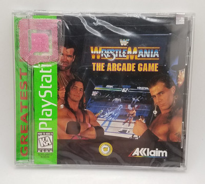 WWF WrestleMania The Arcade Game PS1 (Sony PlayStation 1, 1995) *New / Sealed*